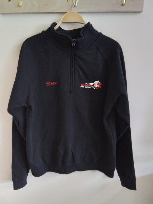Redwings Staff sudadera negra con cremallera de 1/4