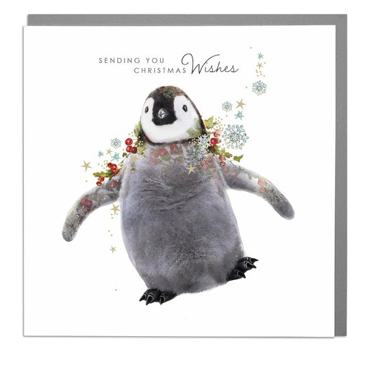Christmas Wishes Penguin Card