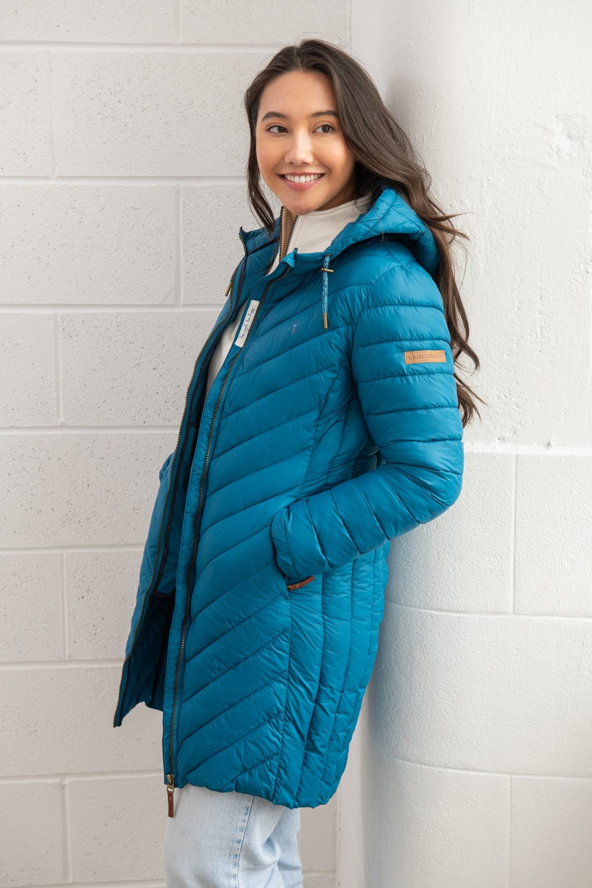 Lighthouse Clothing Laurel Ladies Coat - Teal