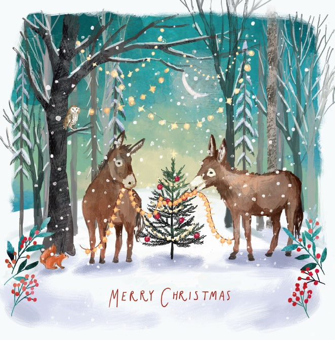 Donkeys Dressing the Tree