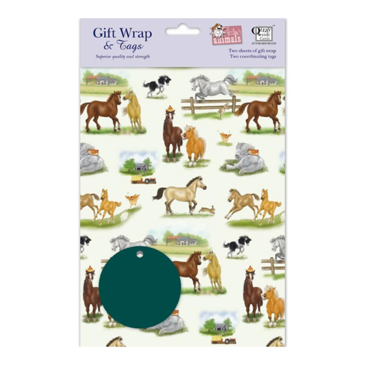 Horses Wrapping Paper by Alison