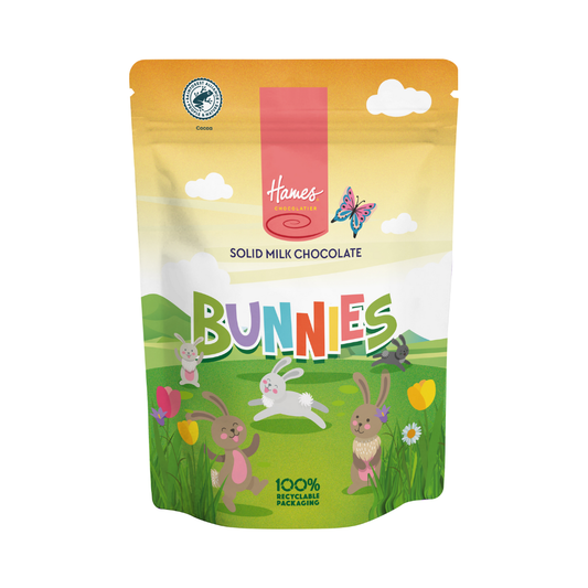 Hames Solid Milk Chocolate Bunnies Pouch