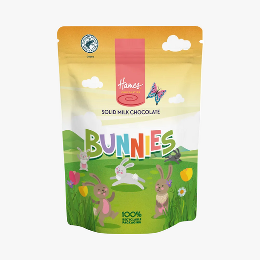 Hames Solid Milk Chocolate Bunnies Pouch