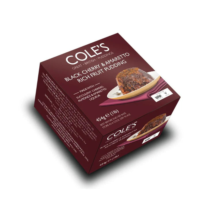 Cole's Black Cherry and Amaretto Rich Fruit Pudding