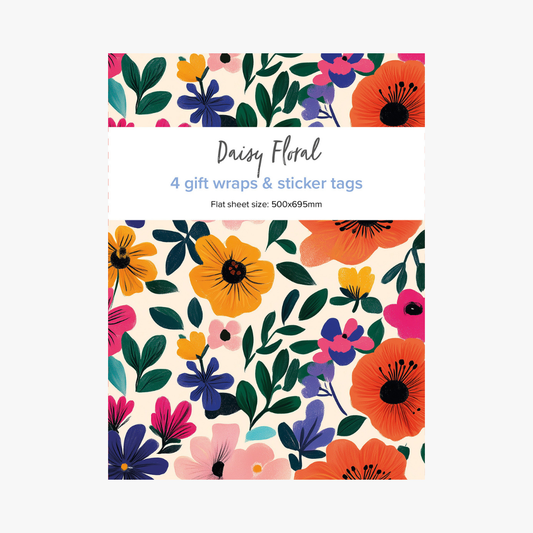 Daisy Floral Gift Wrap