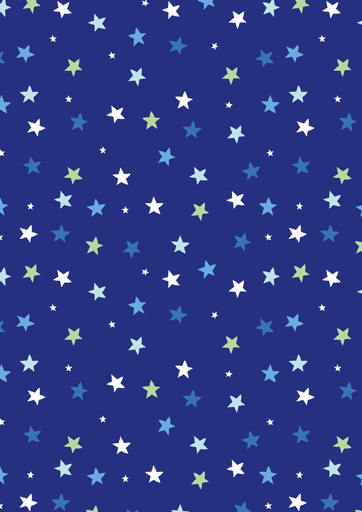 Blue Stars Gift Wrap