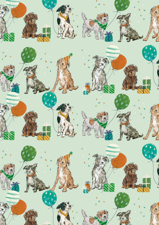 A Balloon For All Pups Gift Wrap
