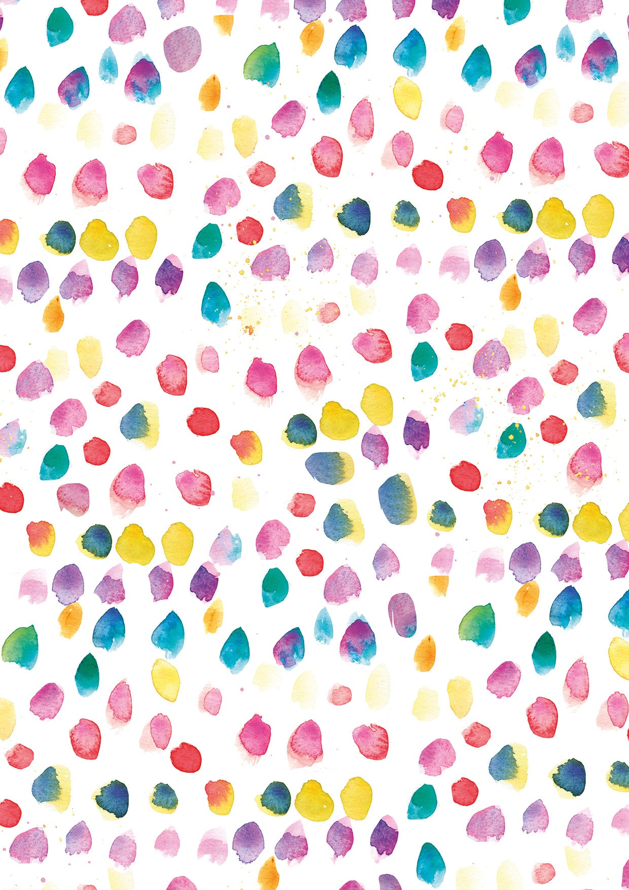 Bright Colourful Dots Gift Wrap
