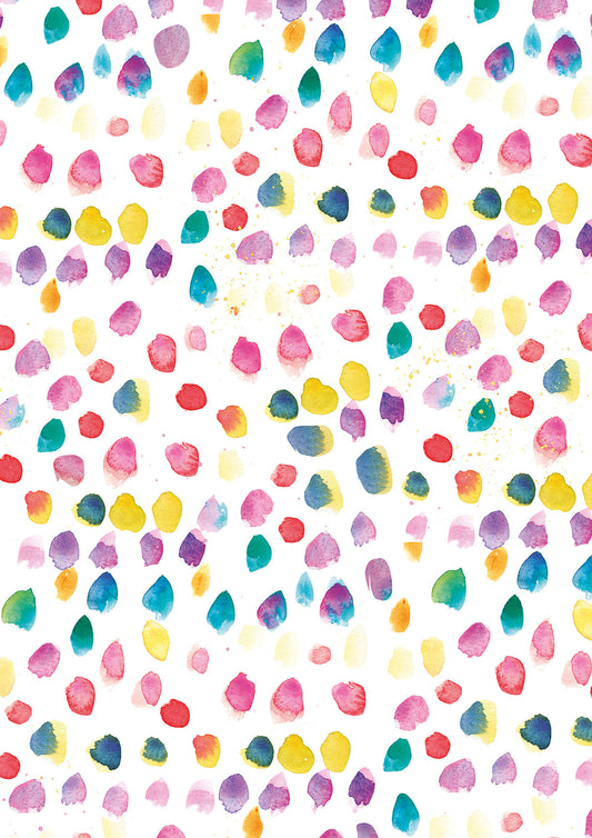Bright Colourful Dots Gift Wrap
