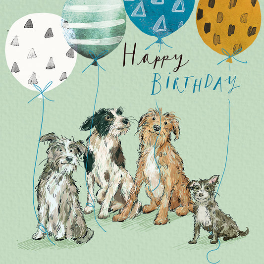 Furry Friends Happy Birthday Card
