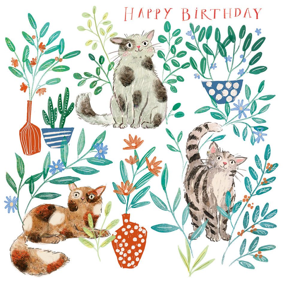 Happy Birthday Cat Card