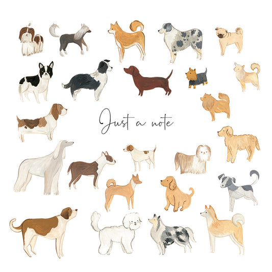 Just a Note Dog Card