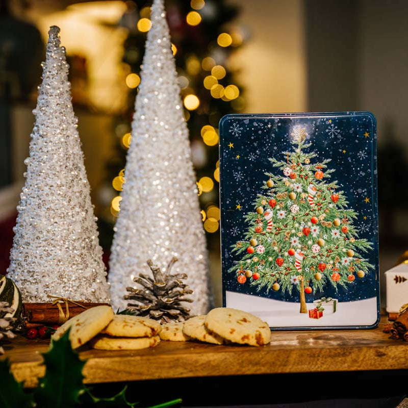 Farmhouse Biscuits Salted Caramel Christmas Tree Tin