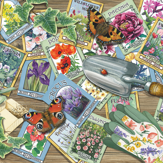 Flower Seed Packets 1000 Piece Puzzle