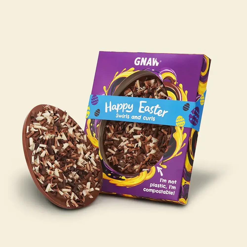 Gnaw Chocolate Curls and Swirls Easter Egg