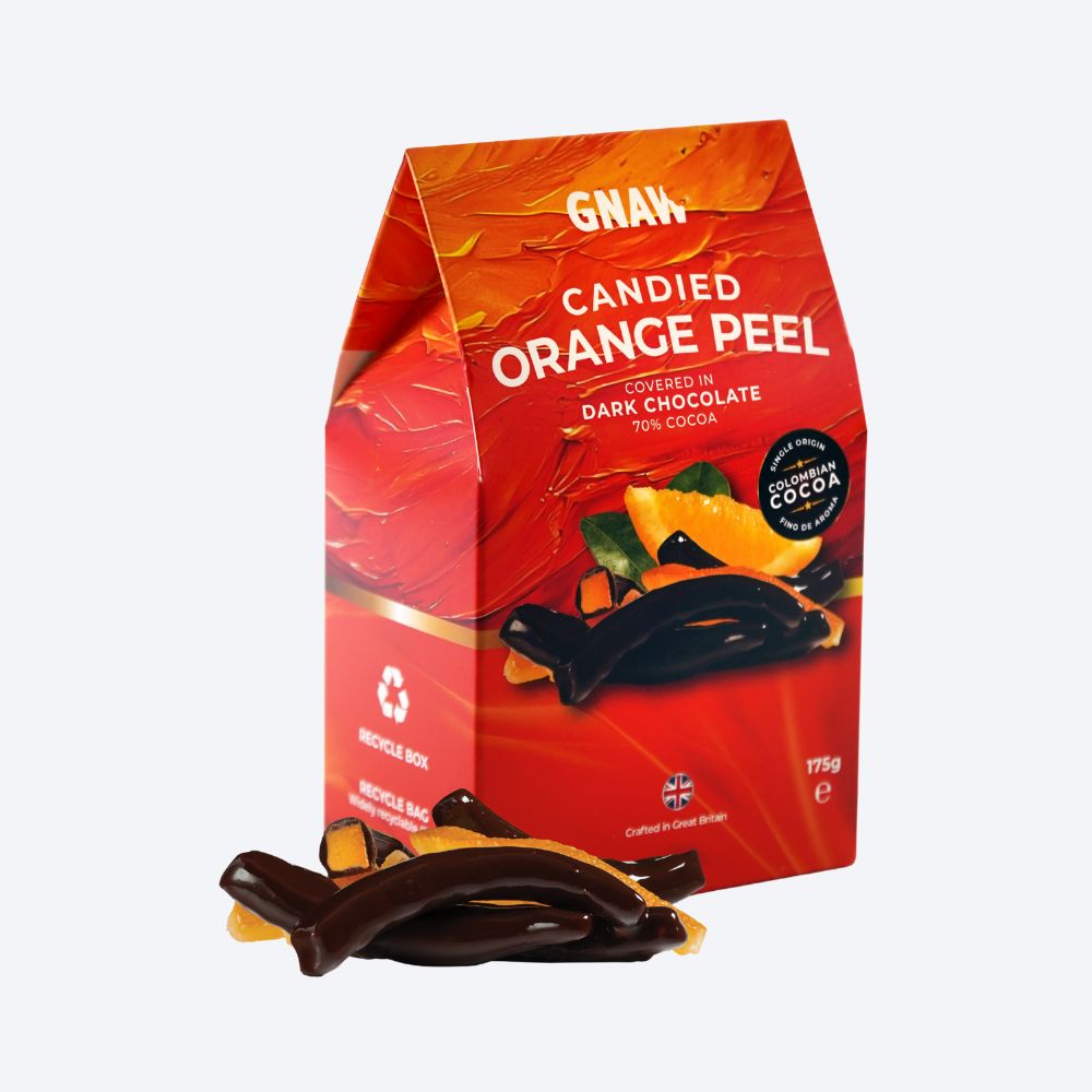 GNAW 70% Dark Chocolate Orange Peel Bites