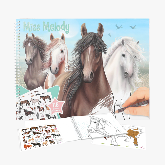 Miss Melody Horse Colouring Book