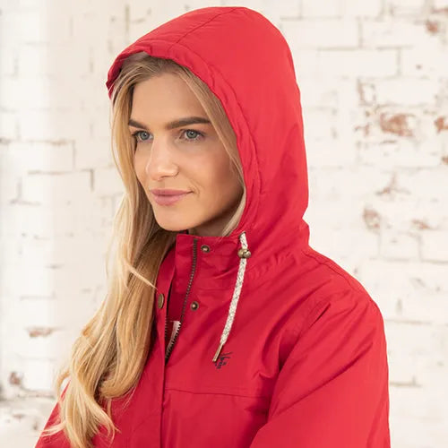 Lighthouse Clothing Ladies Eva Long Coat - Red