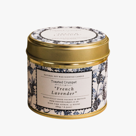 French Lavender Candle in a Matt Gold Tin