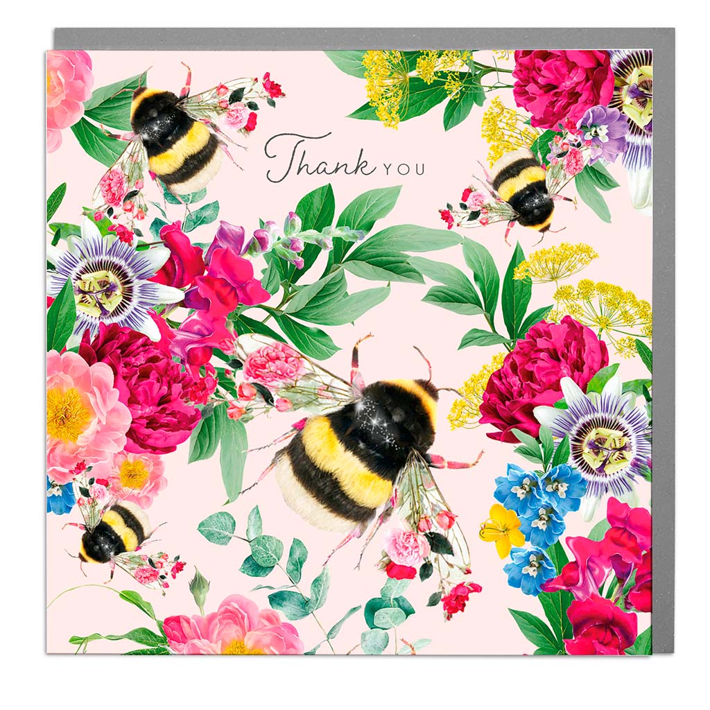 Botanical Bee Thank You Notecards