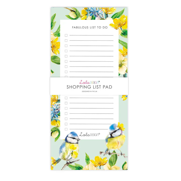Blue Tit Magnetic To Do List Pad
