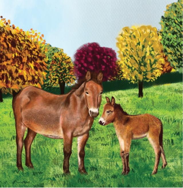 Muffin the Mule Greetings Card