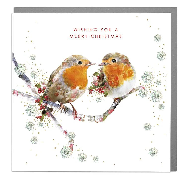 Merry Christmas Robins Card