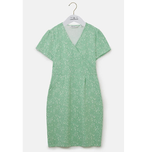 Lighthouse Clothing Lena Dress - Soft Green Floral