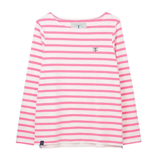 Lighthouse Clothing Causeway Top - Azalea Pink Stripe