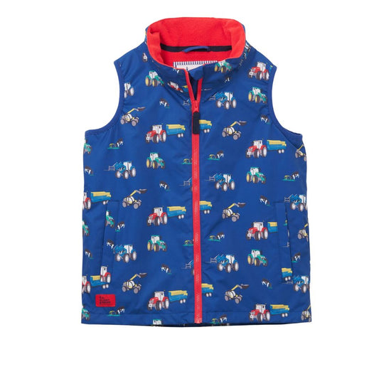 Lighthouse Clothing Alex Boys Gilet - Navy Blue Tractor