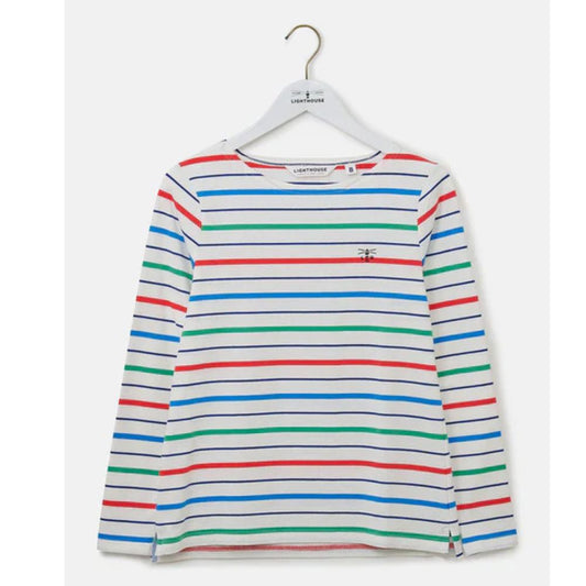 Lighthouse Clothing Causeway Top - Seagrass Blue Stripe