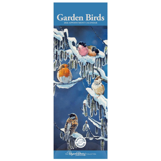 Garden Birds Slim Calendar 2026