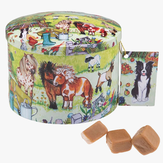 Fun On The Farm Cream Fudge Tin
