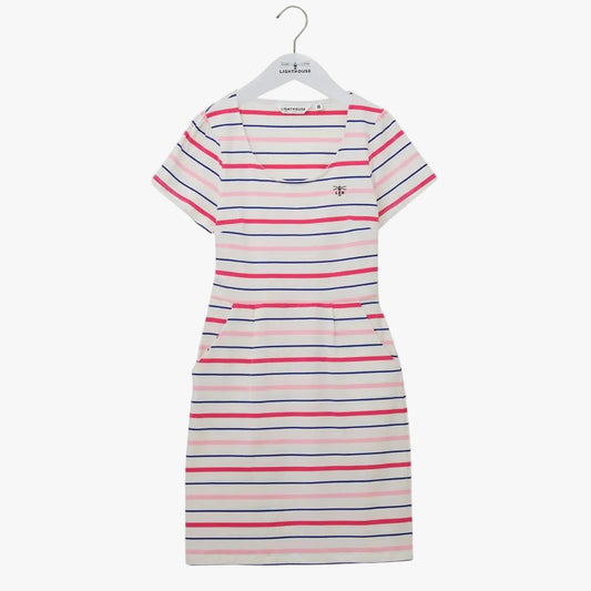 Lighthouse Clothing Lydia Dress - Pink Stripe