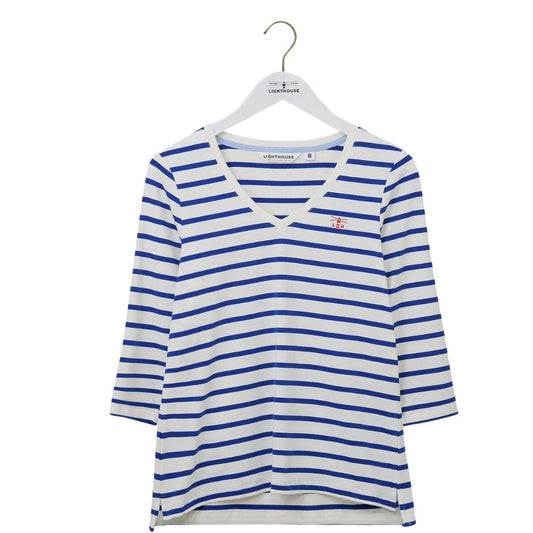 Lighthouse Clothing Ariana Top - Indigo Stripe