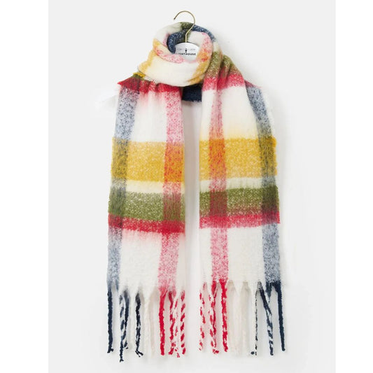 Lighthouse Clothing Scarf - Antique Gold Olive Red