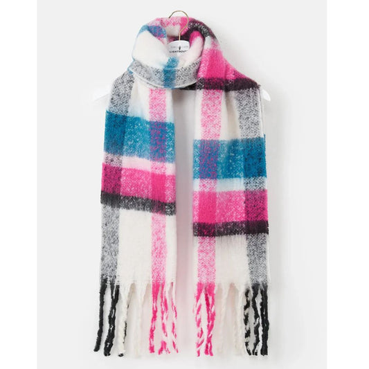 Lighthouse Clothing Scarf - Rust, Pink & Navy