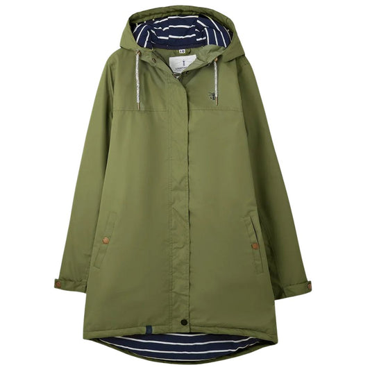 Lighthouse Clothing Ladies Eva Long Coat - Olive