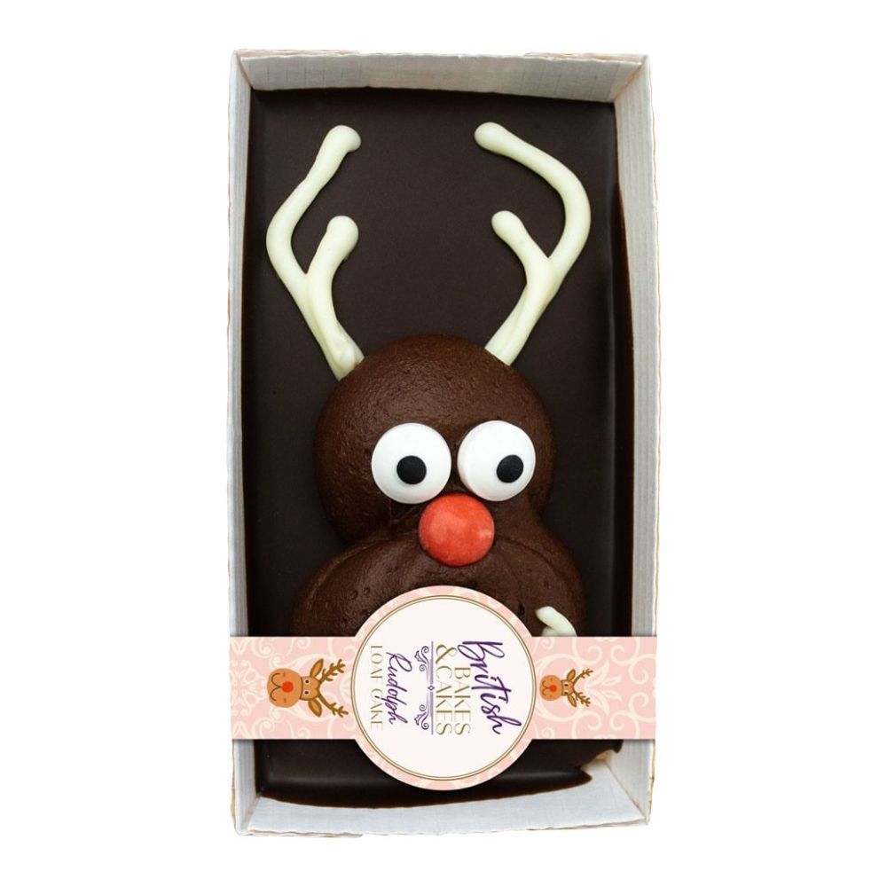 British Bakes & Cakes Mini Christmas Rudolph Cake