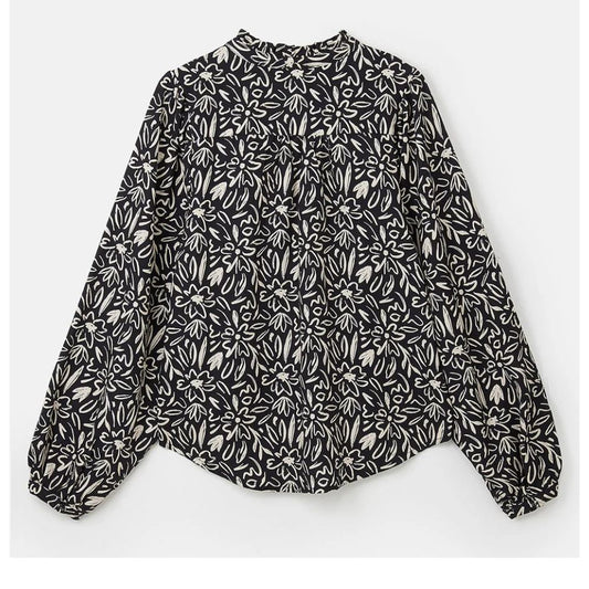 Lighthouse Clothing Grace Blouse - Black Floral