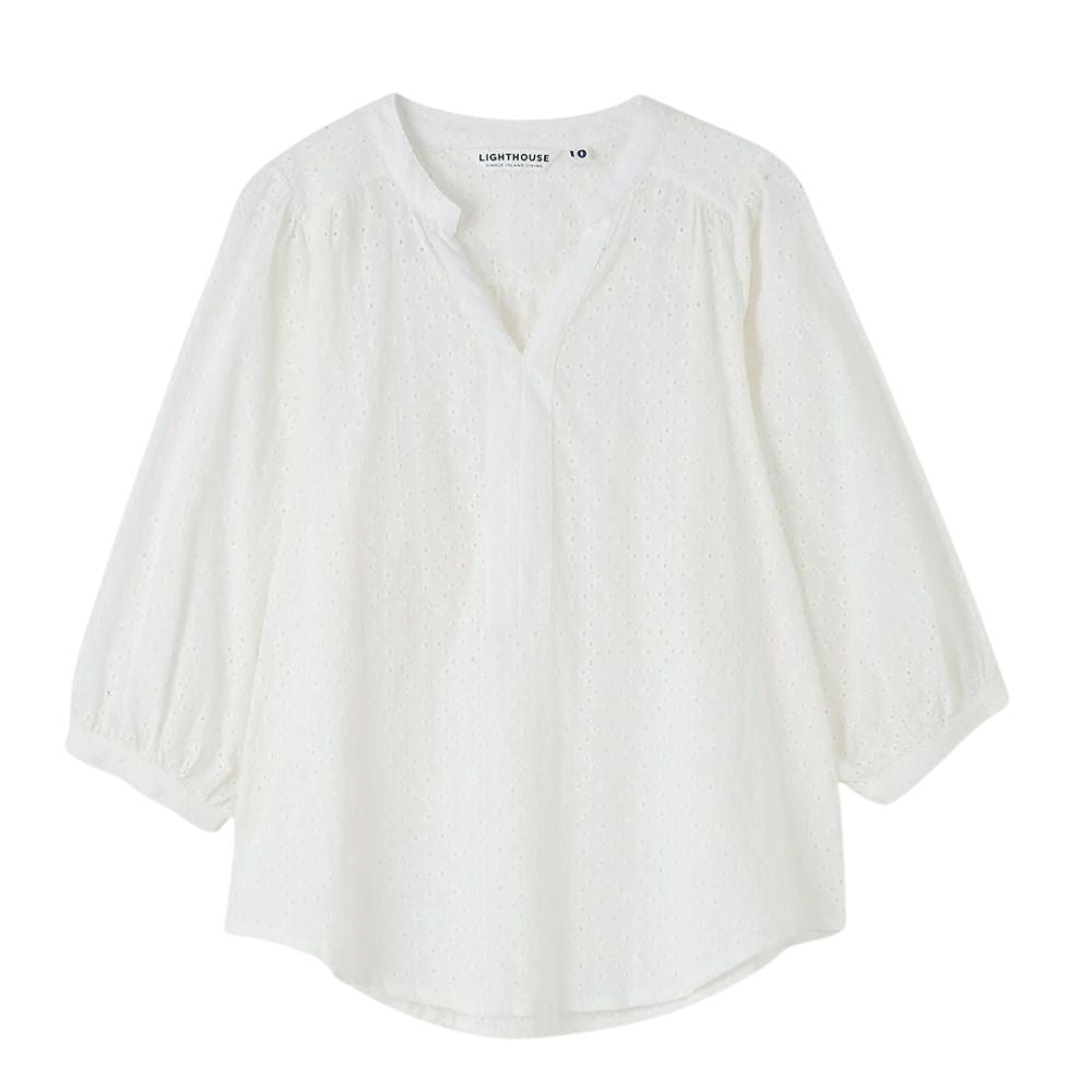 Lighthouse Clothing Lola Blouse - Floral Broderie Anglaise