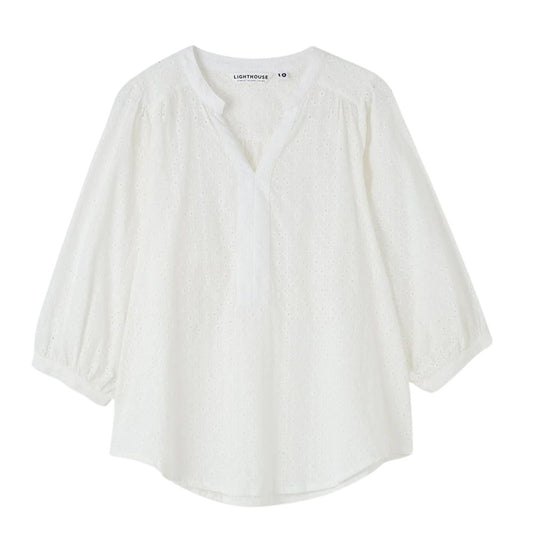 Lighthouse Clothing Lola Blouse - Floral Broderie Anglaise