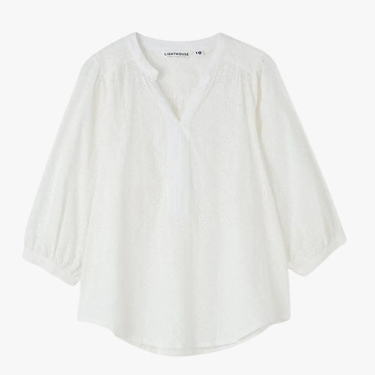 Lighthouse Clothing Lola Blouse - Floral Broderie Anglaise