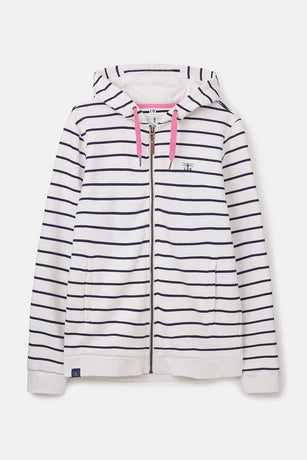 Lighthouse Clothing Hooded Jacket - Navy Stripe