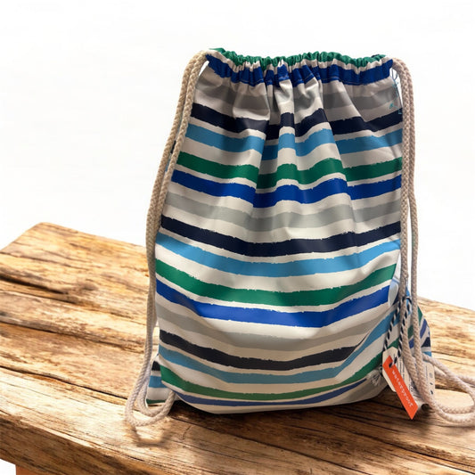 Lighthouse Clothing - Little Lighthouse Stripe Drawstring Bag