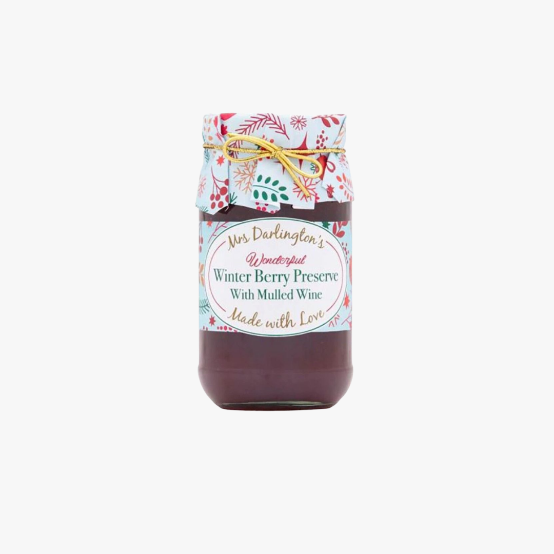 Mrs Darlington's Winter Berry Preserve Gold Tie