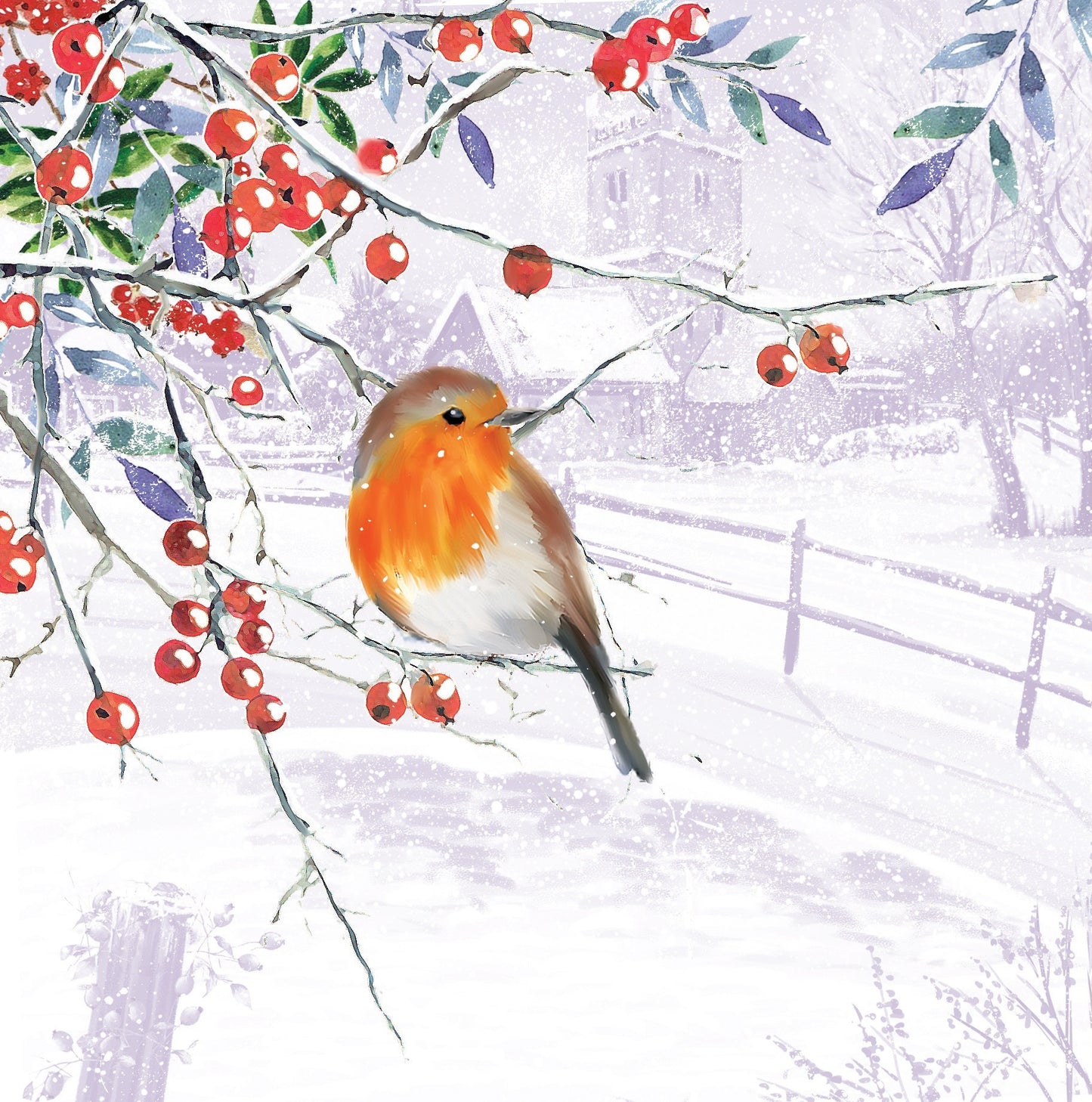 Paquete de parachoques de tarjetas navideñas Redwings (5 paquetes)