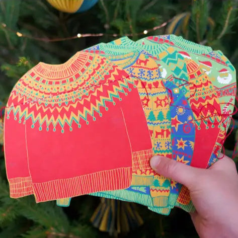 Christmas Jumpers Sewn Garland
