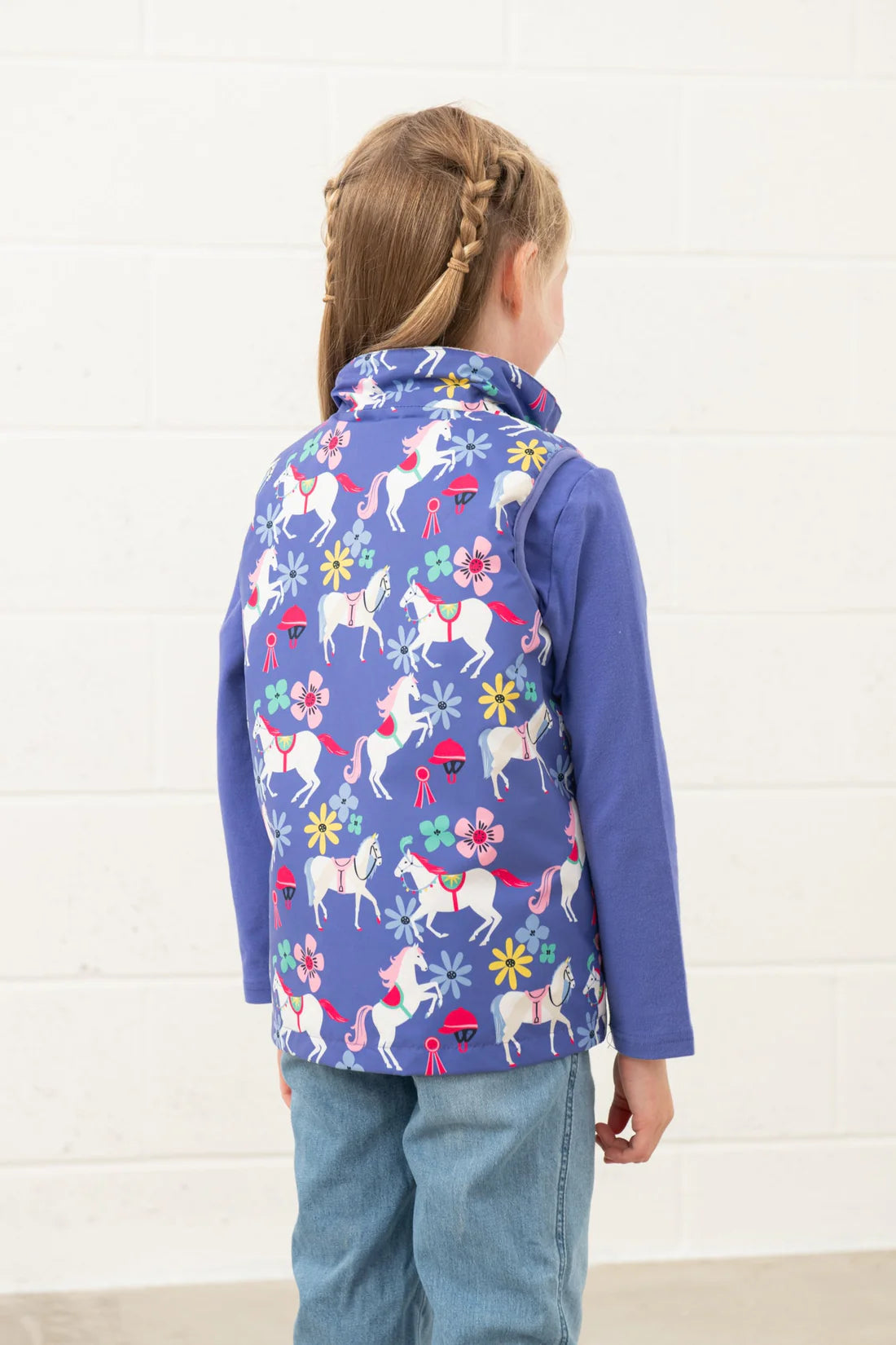 Lighthouse Clothing Alex Gilet - Horse Print