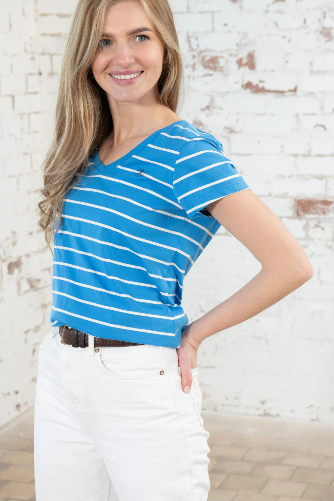 Lighthouse Clothing Ariana T-Shirt - Blue Stripe